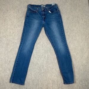 Levi's 414 Relaxed Straight Jeans Women's 30 Blue Medium Wash Denim 1065